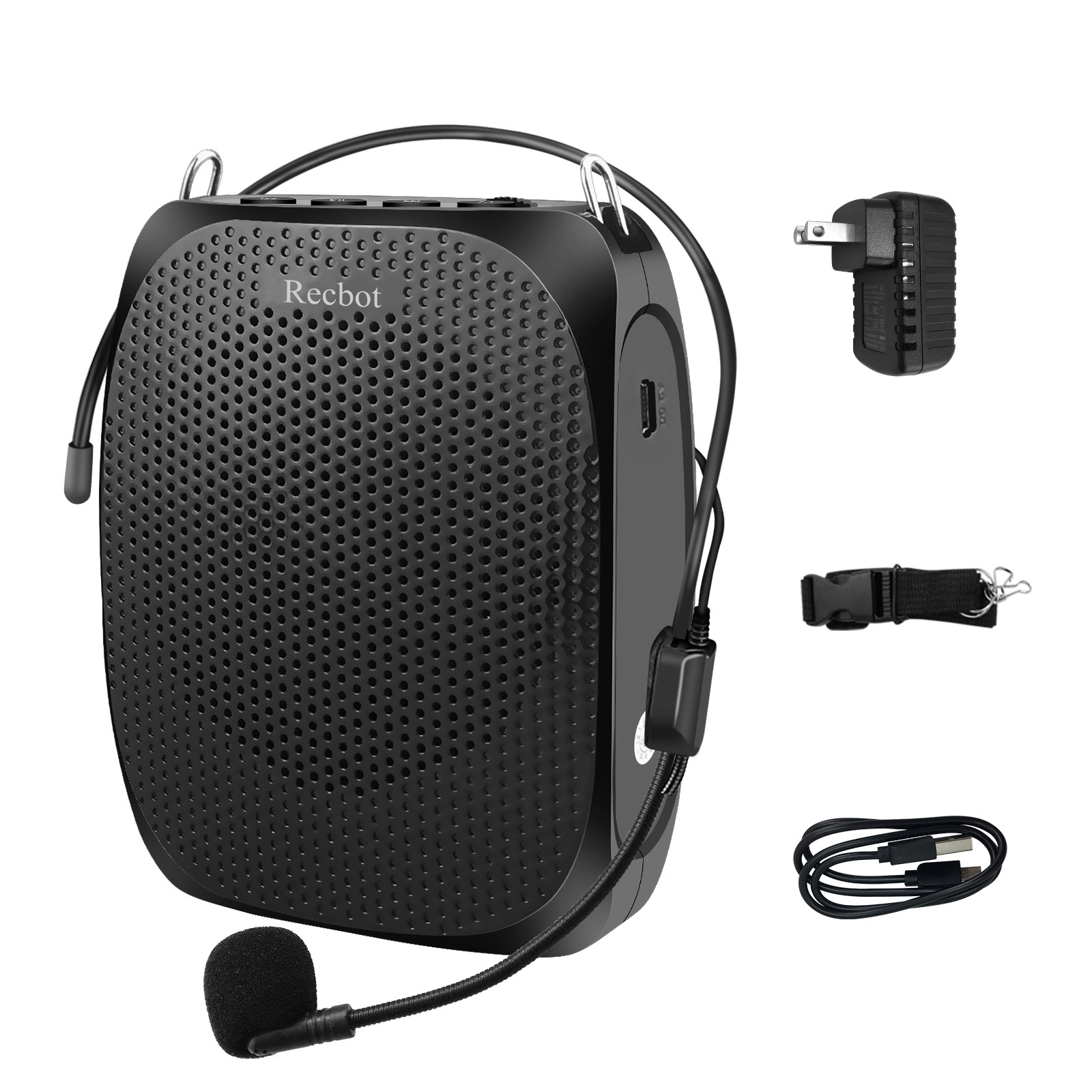 Recbot Portable Mini Voice Amplifier With Wired Microphone